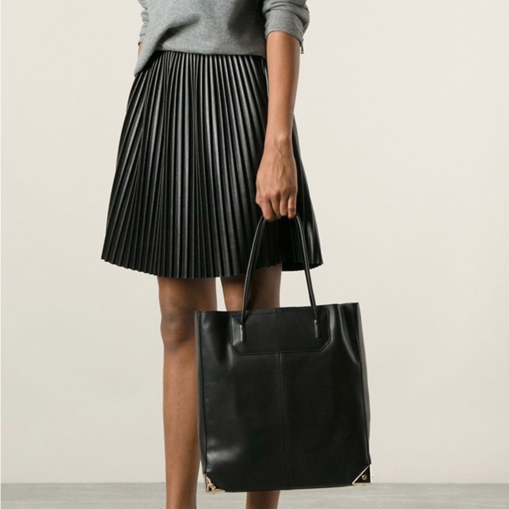 Sale! Alexander Wang Large Prisma Tote Bag Large Black Leather Tote Bag